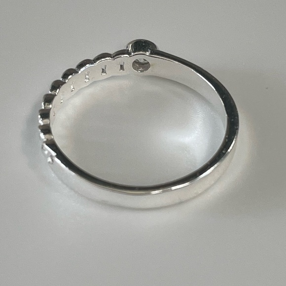 Sterling Silver Diamond Ring with Braided Band - Picture 7 of 9